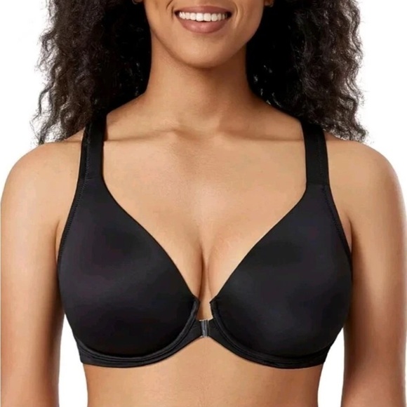Delimira Front Close Racerback Bra - Picture 1 of 9